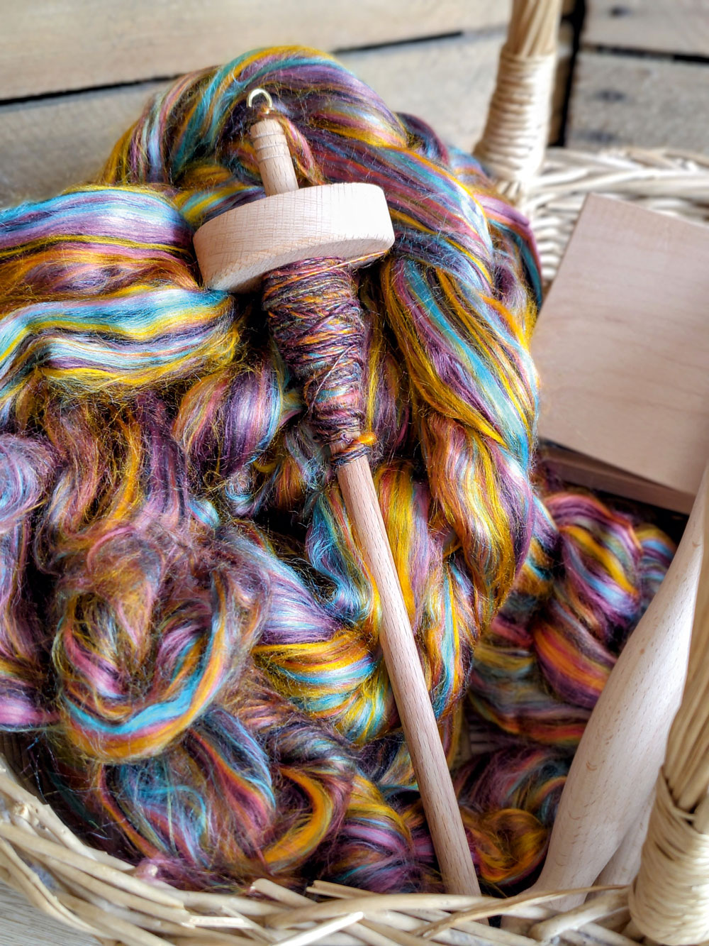 Farben mischen, Fäden erschaffen